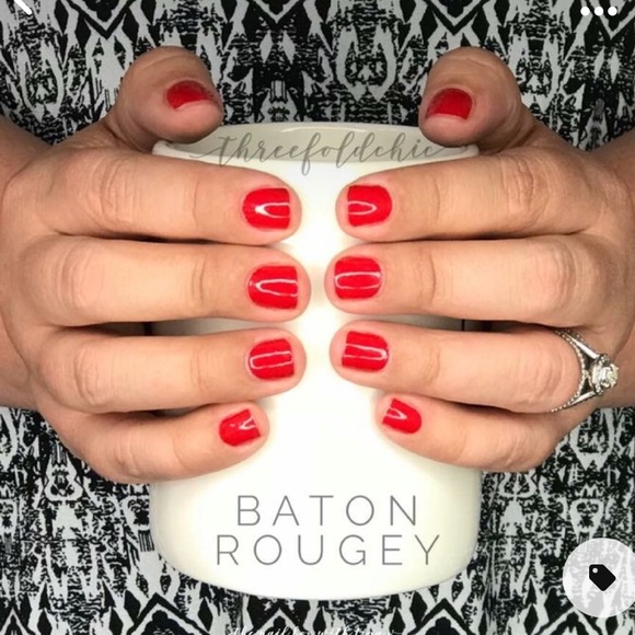 *Retired* Color Street: Baton Rougey (Pedicure) | Classic Red Solid Timeless - Picture 7 of 12